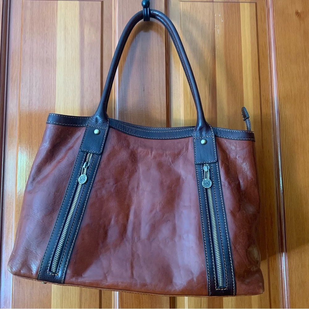 FIRENZE D&D Bag Leather Pelletterie Cuoio Tote Shoulder Italy quiet luxury